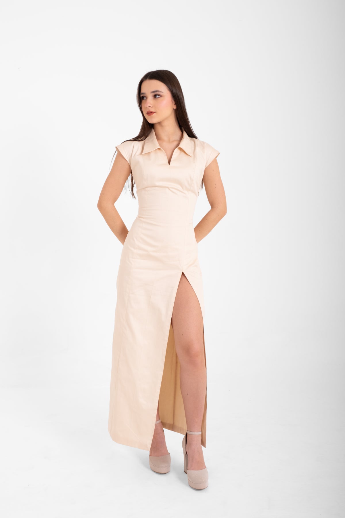 The Cinched Maxi Dress