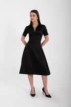 The Flared Midi Dress