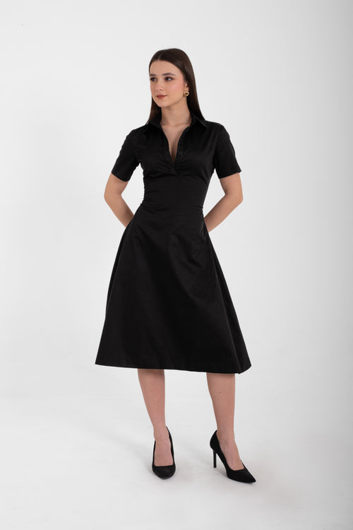 The Flared Midi Dress