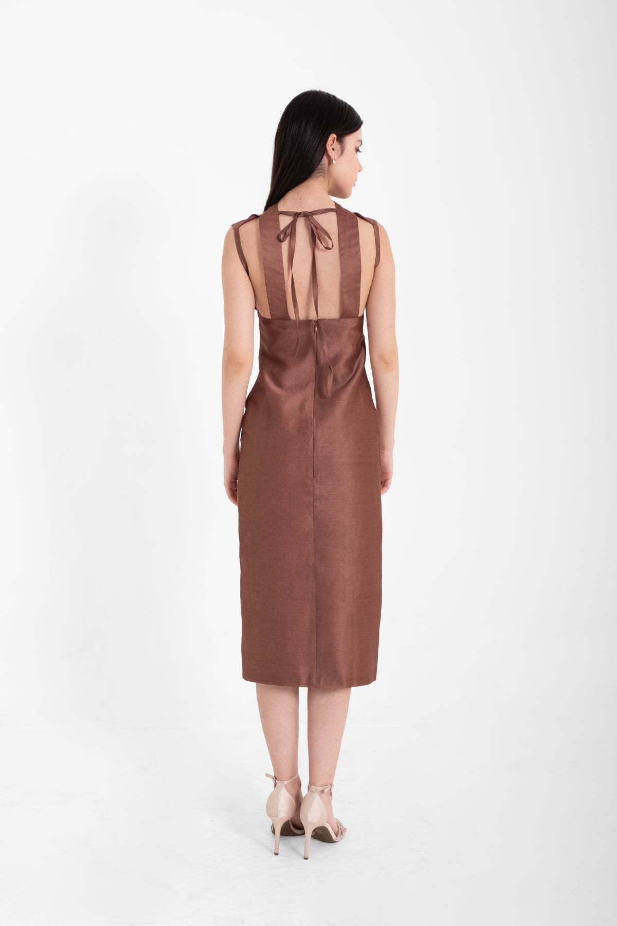 The Pleated Midi Dress