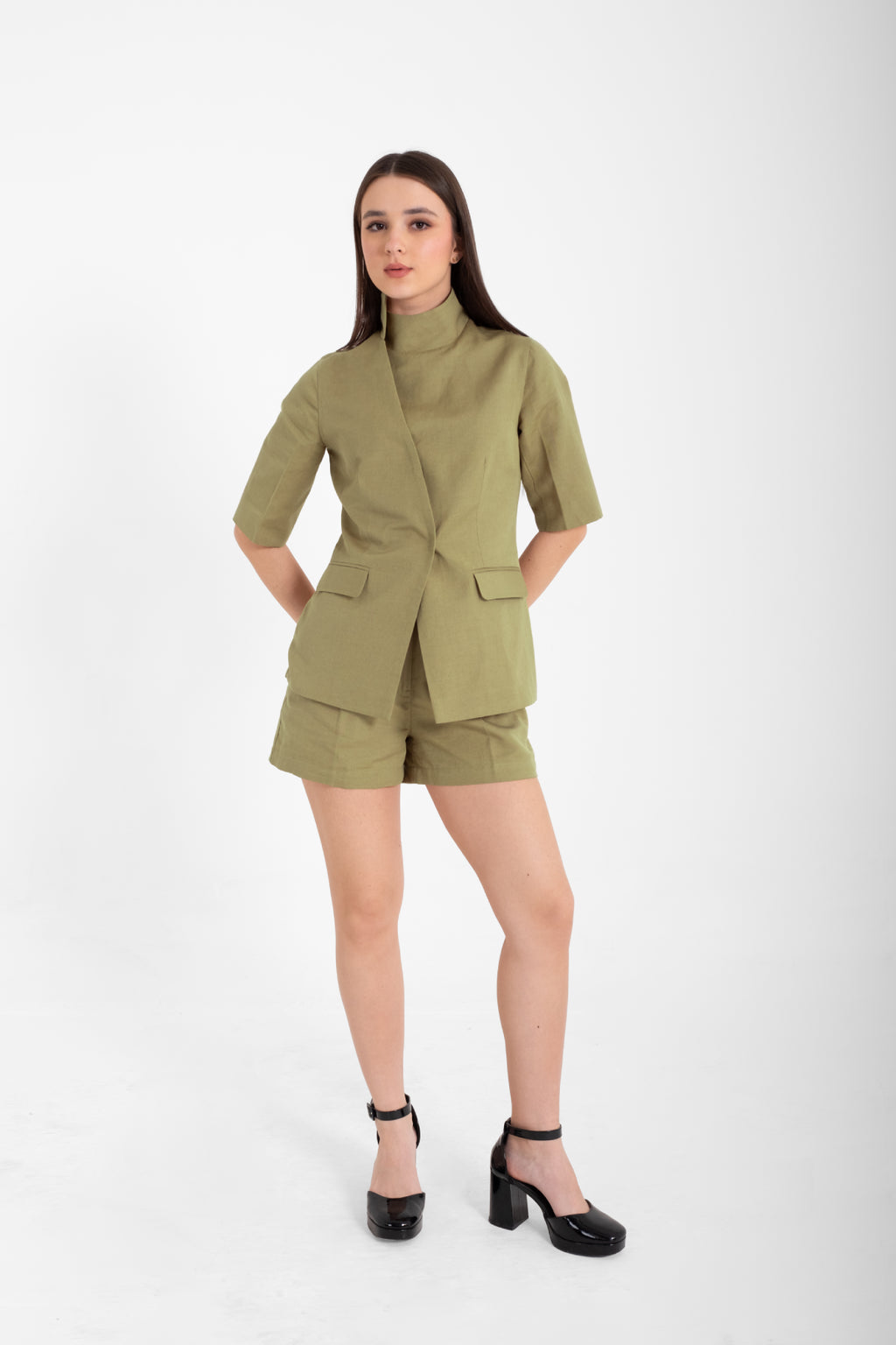 The Stand-Collar Blazer